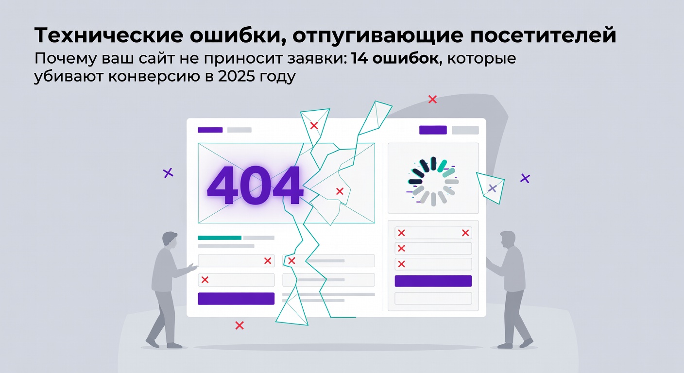 Технические ошибки, отпугивающие посетителей