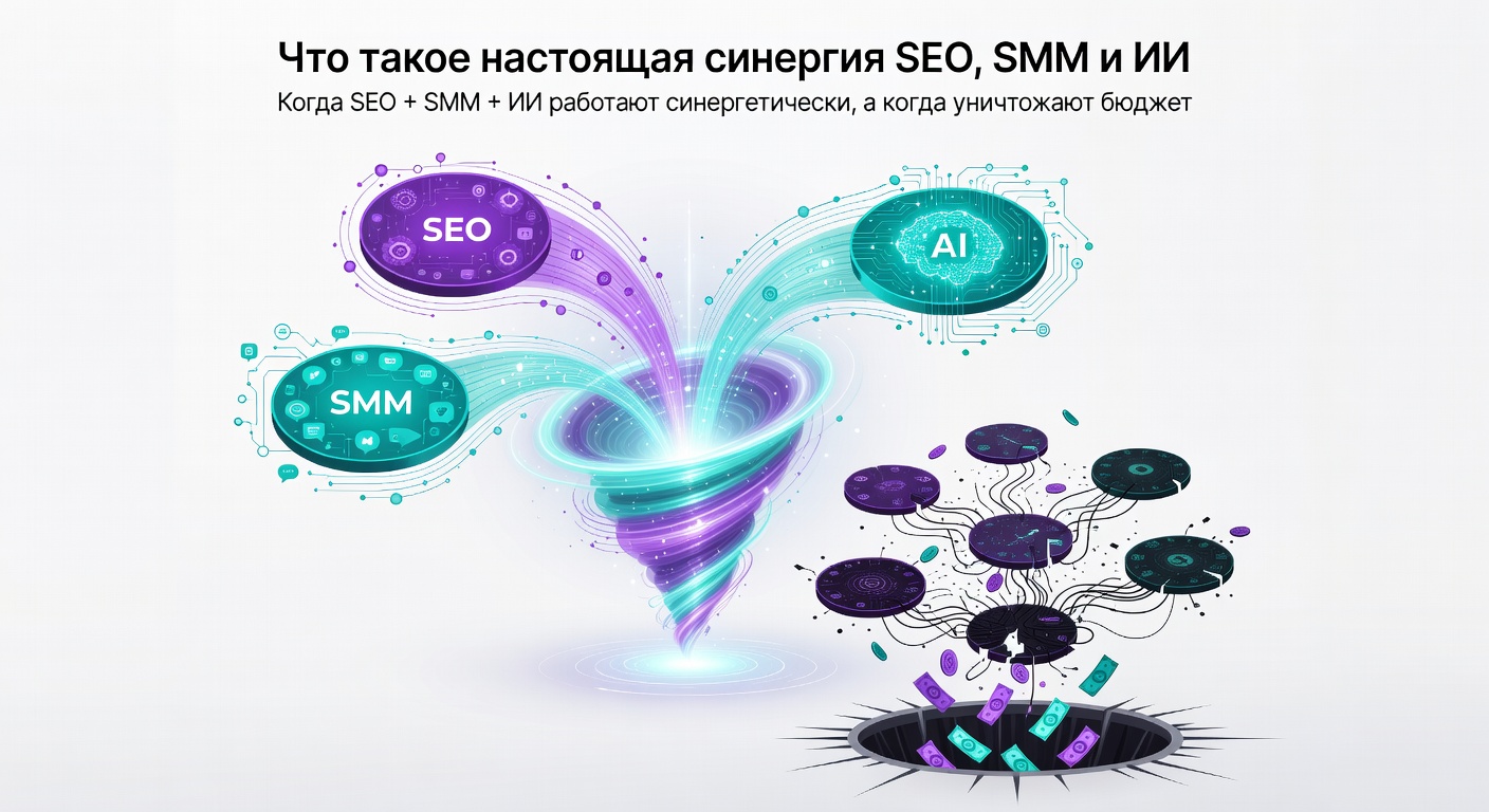 Что такое настоящая синергия SEO, SMM и ИИ